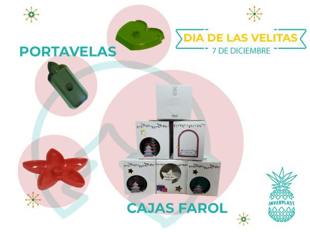 Porta velitas para el día de las velitas