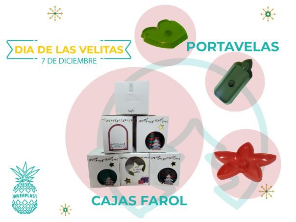 Porta velitas para el día de las velitas